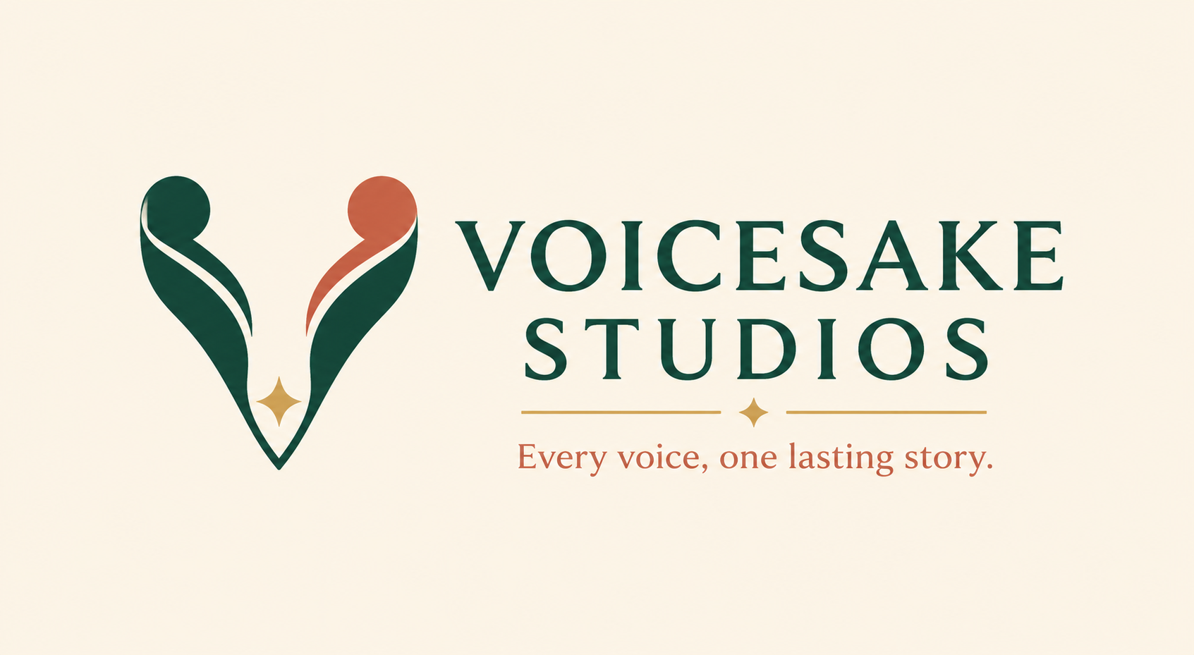 Voicesake Studios — Every voice, one lasting story.